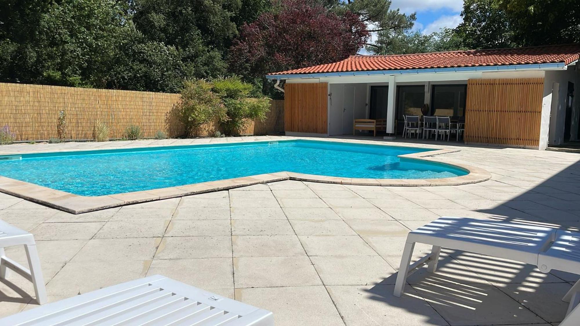 Maison Dharma A 5Km De La Plage Avec Sauna Mimizan Exterior foto