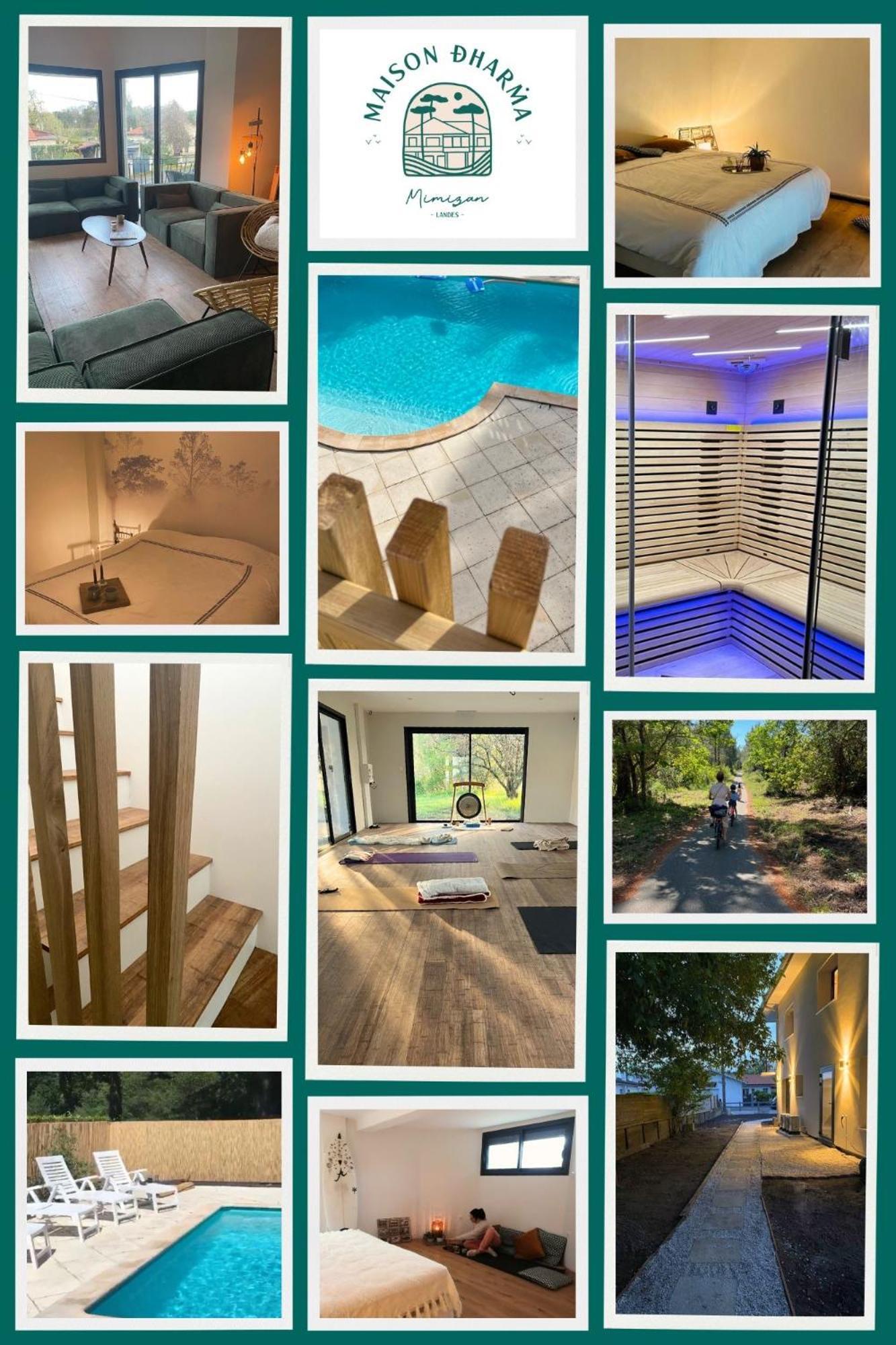 Maison Dharma A 5Km De La Plage Avec Sauna Mimizan Exterior foto