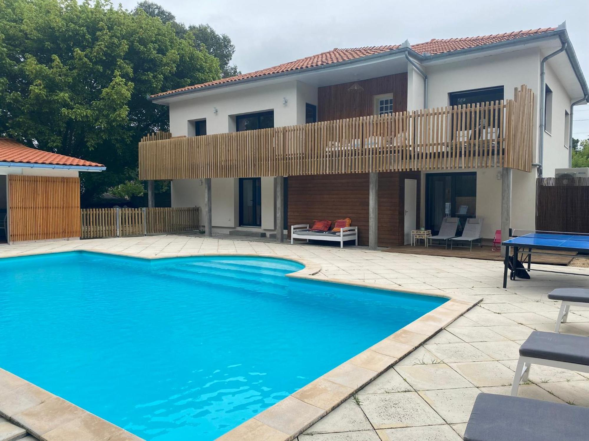 Maison Dharma A 5Km De La Plage Avec Sauna Mimizan Exterior foto