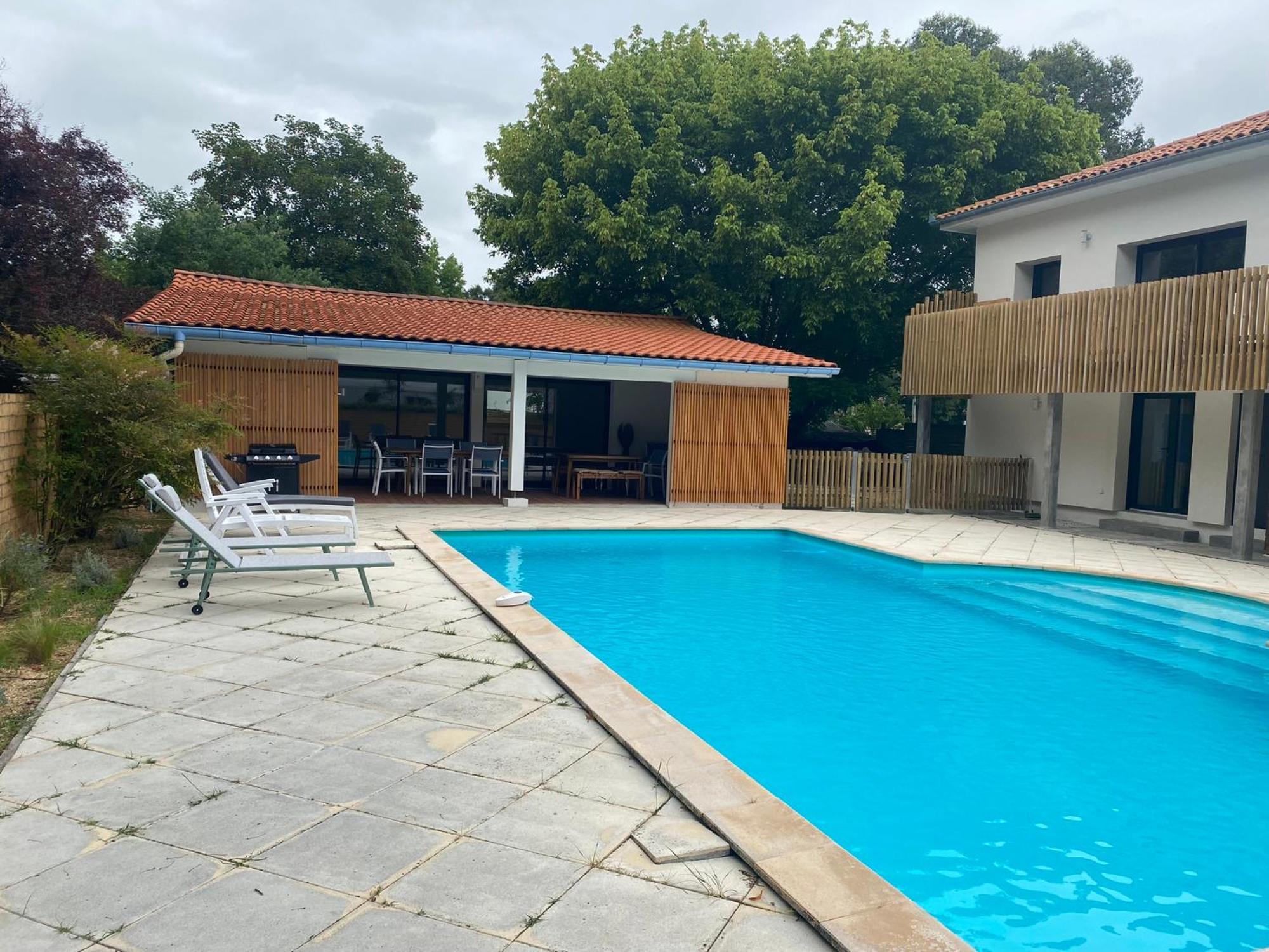 Maison Dharma A 5Km De La Plage Avec Sauna Mimizan Exterior foto