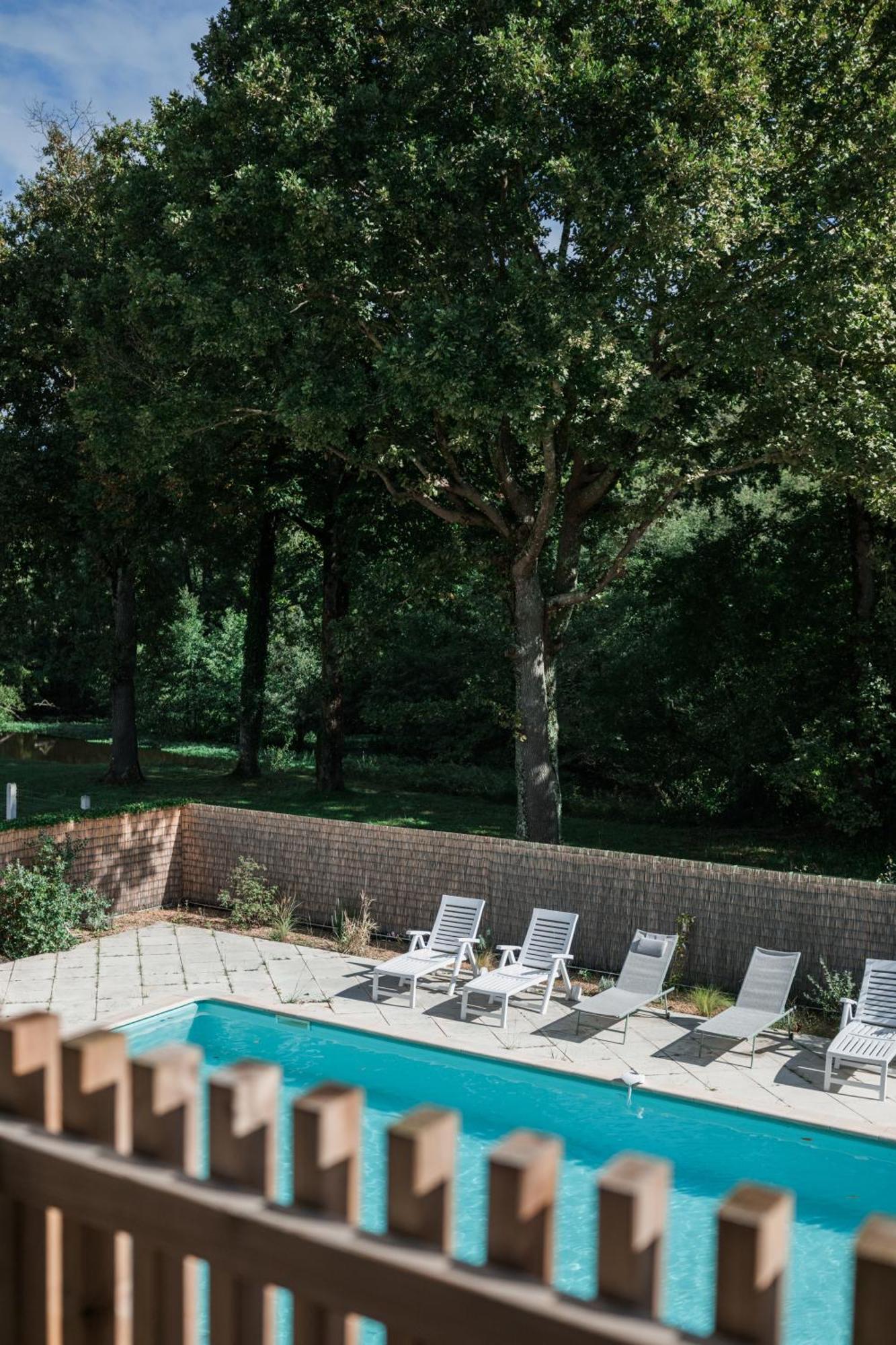 Maison Dharma A 5Km De La Plage Avec Sauna Mimizan Exterior foto